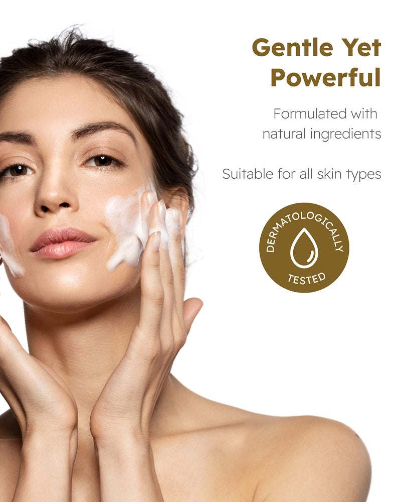 Isa Knox True Foaming Facial Cleanser (6.1fl oz) - Korean Skincare, Non-Drying Bubble Foam Face Wash, Pomegranate Vinegar, Natural Bamboo Cellulose - Image 4